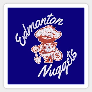 Retro Hockey Edmonton Nuggets Western Canada Hockey Team Sticker